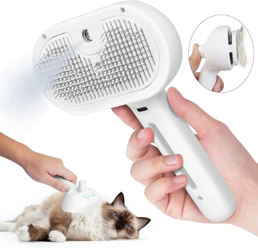 Brosse démêlante pour poils d'animaux, brosse nettoyante, accessoires de toilettage pour chats et chiens, outils, brumisateur d'eau, humidificateur, peigne